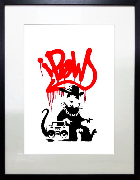 Banksy GANGSTA RAT - WCP Reproduction　絵画（シルクスクリーン）作品